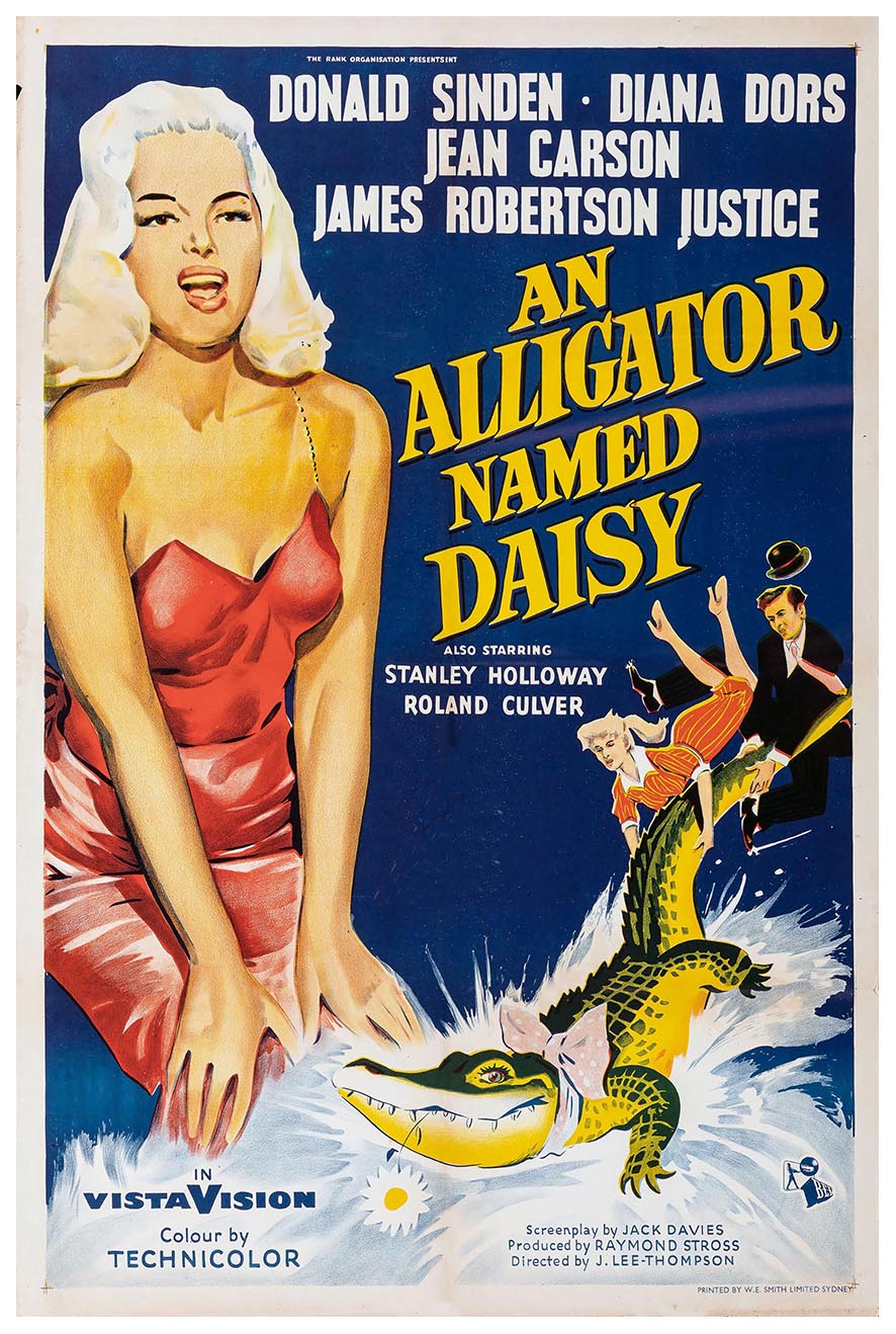 An Alligator Named Daisy 1955 - Vintage Classic Movie Poster