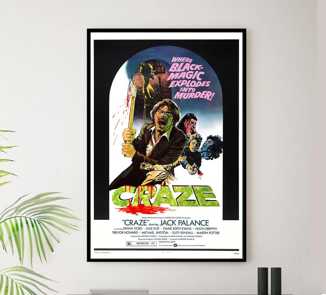 Craze 1974 - Vintage Classic Movie Poster – Lost Island Trading