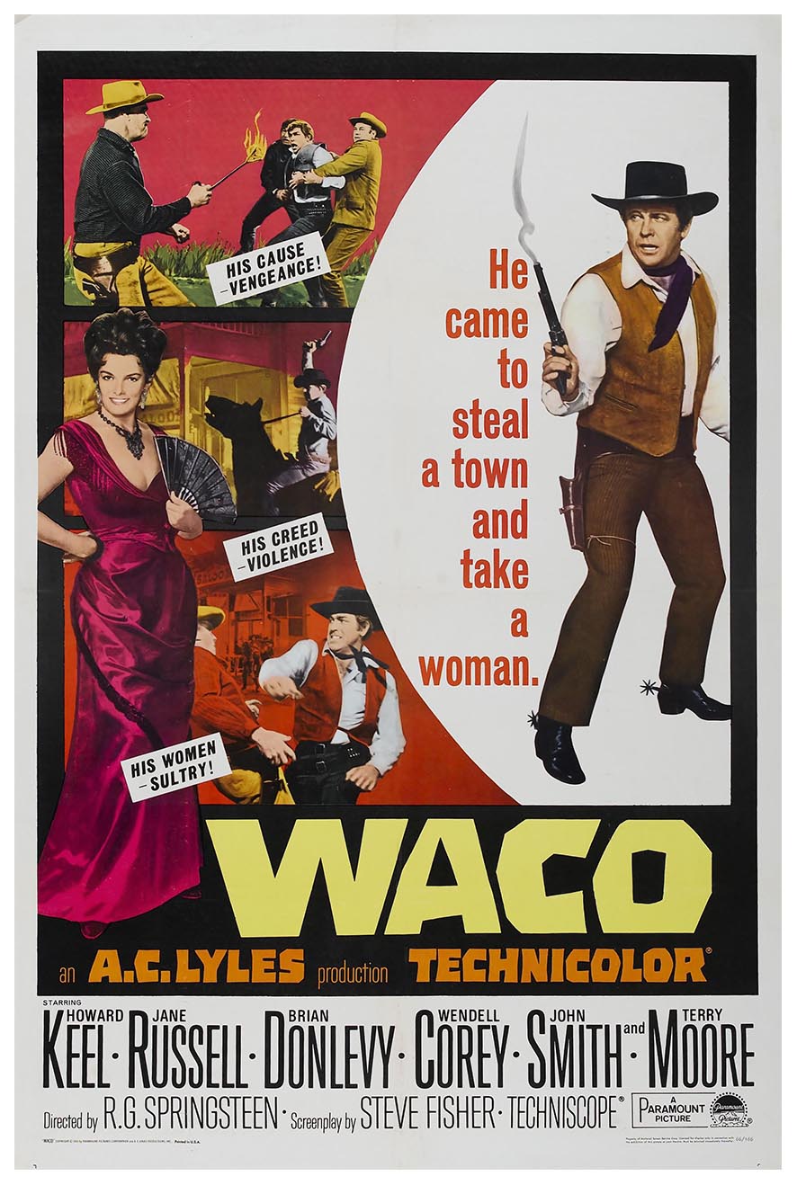 Waco 1966 - Vintage Classic Movie Poster – Lost Island Trading Company