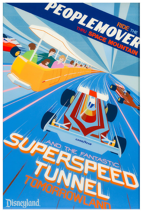 Superspeed Tunnel - Peoplemover - Disneyland - Vintage Disney