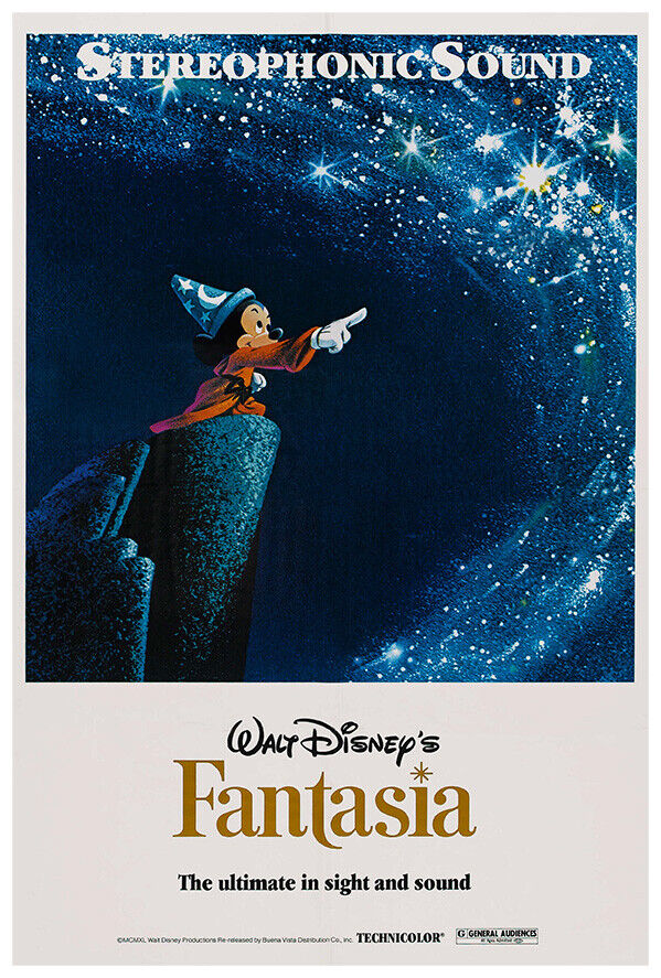 Fantasia - Disney - Movie Poster - 1940 - US Release #2 – Lost