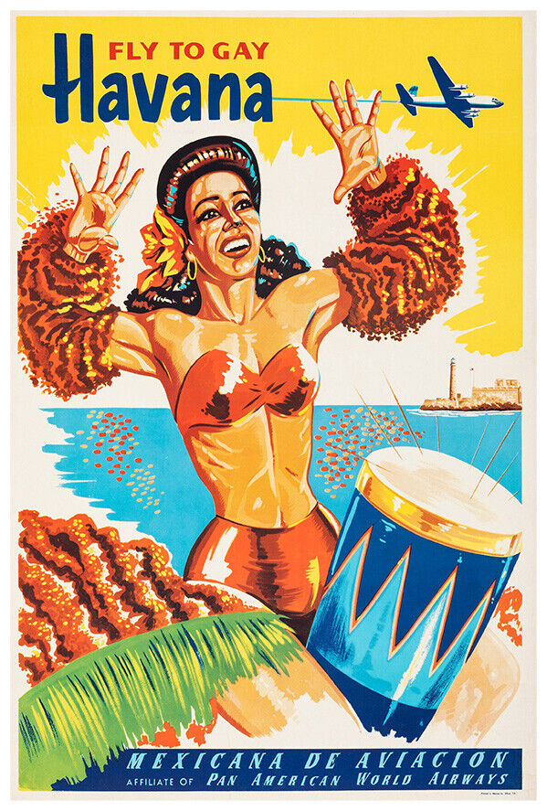 Pan American Airlines - Pan Am - Havana - Cuba - 1960s - Vintage