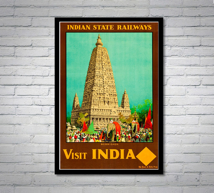 1930s - Indian State Railways - Vintage Travel Poster