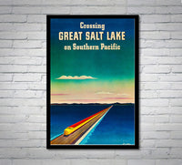 Salt lake 1940 - Southern Pacific - Vintage Travel Poster