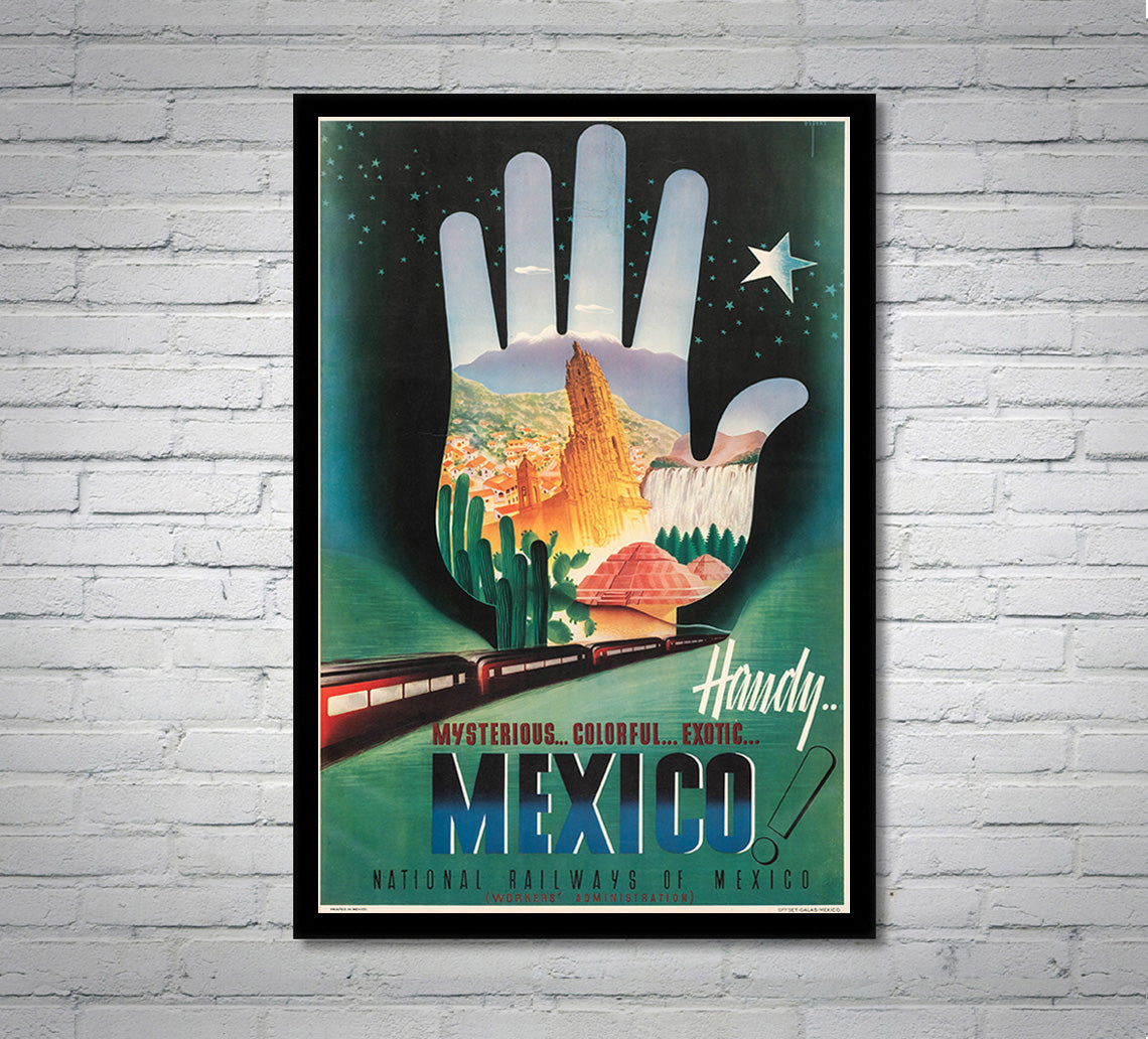 Mexico - National Railways - Vintage Travel Poster