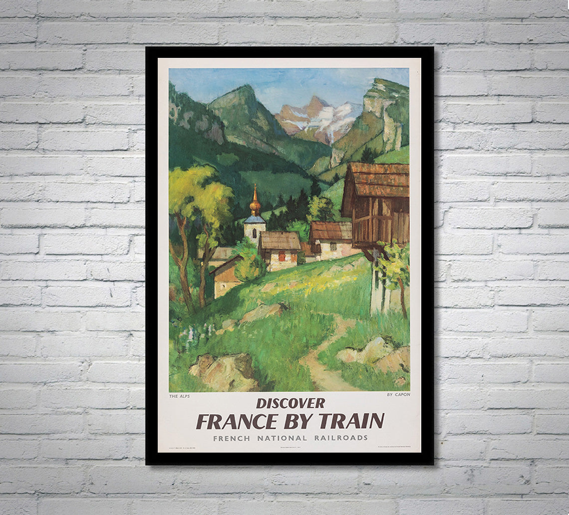 France by Train 1 - French Railroad - Vintage Travel Poster