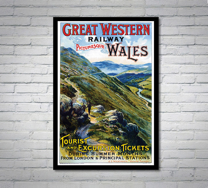 Wales - Great Western Railway - Vintage Travel Poster