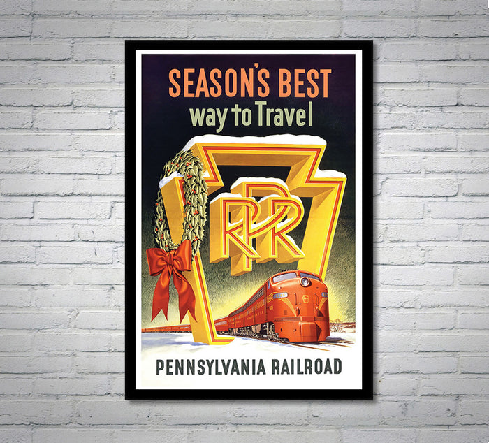 Seasons Best - Pennsylvania RR - Vintage Travel Poster