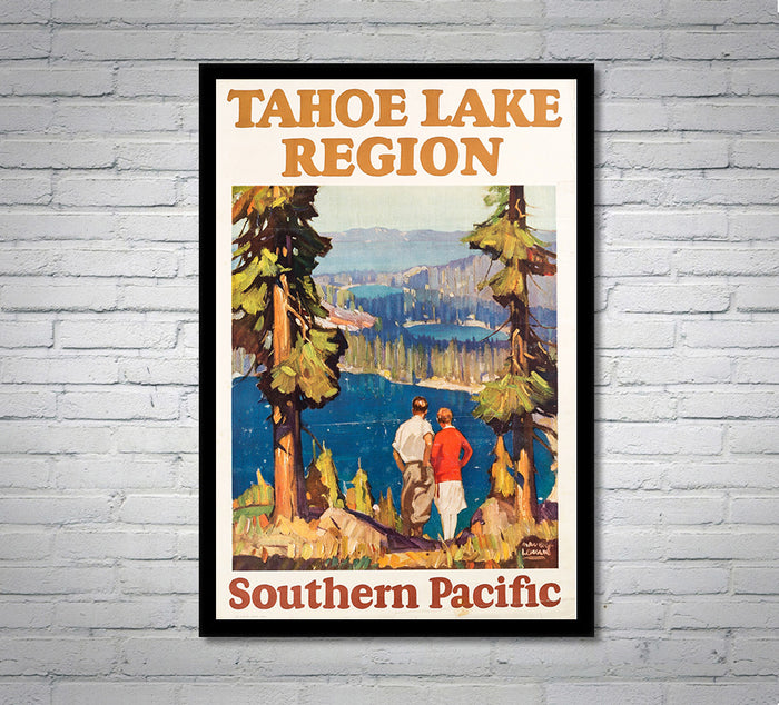 Tahoe Lake Region - Southern Pacific - Vintage Travel Poster