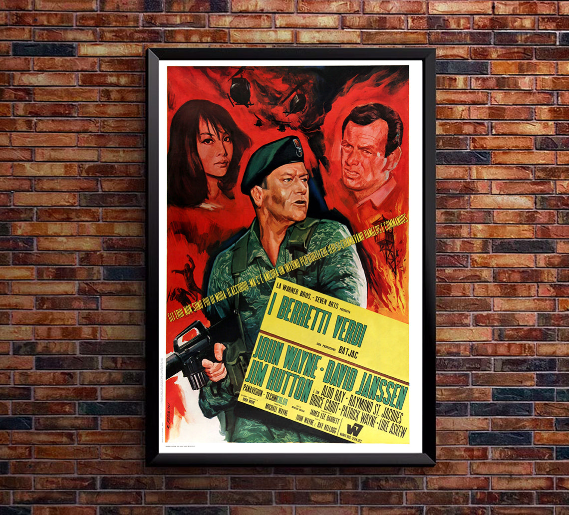 The Green Berets - John Wayne - 1968 - Italian - Movie Poster