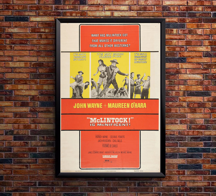 Mclintock - 1963 - Movie Poster  - John Wayne