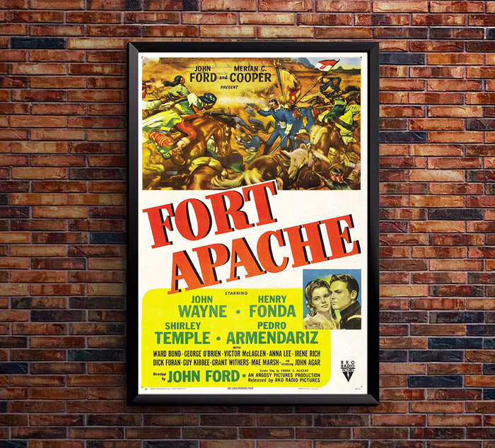 Fort Apache - 1948 - Movie Poster  - John Wayne