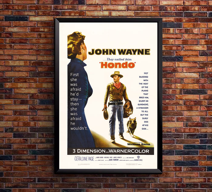 Hondo - 1953 - Movie Poster  - John Wayne