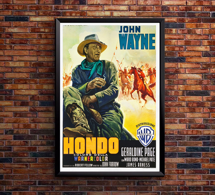 Hondo - 1953 - Italian - Movie Poster  - John Wayne