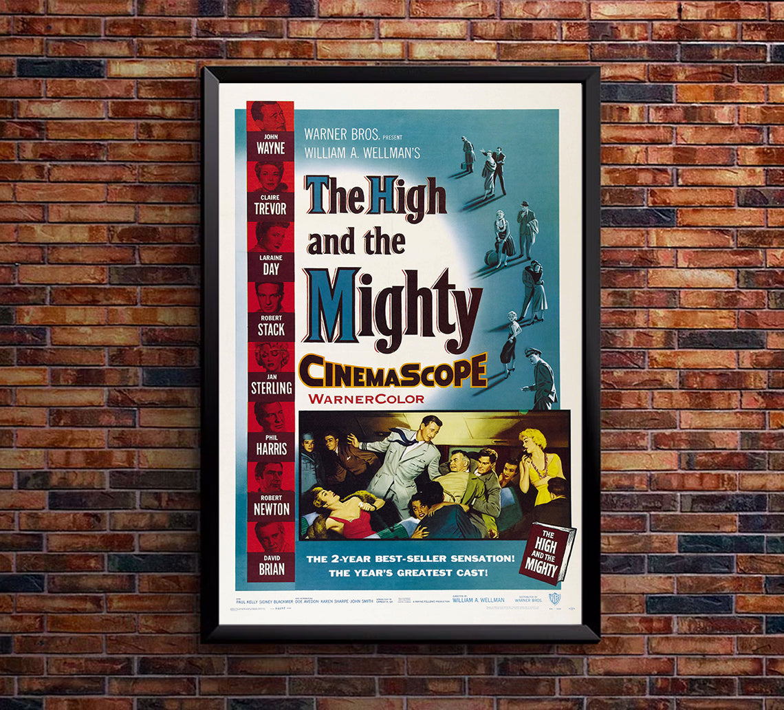 The High and the Mighty - John Wayne - 1954 - Movie Poster