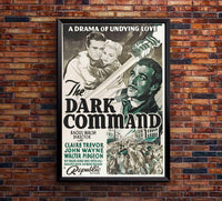 Dark Command - John Wayne - 1940 - Movie Poster