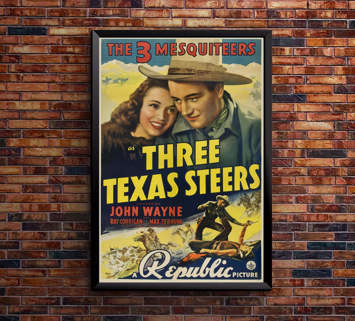 Three Texas Steers - 1939 - Movie Poster