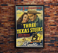 Three Texas Steers - 1939 - Movie Poster