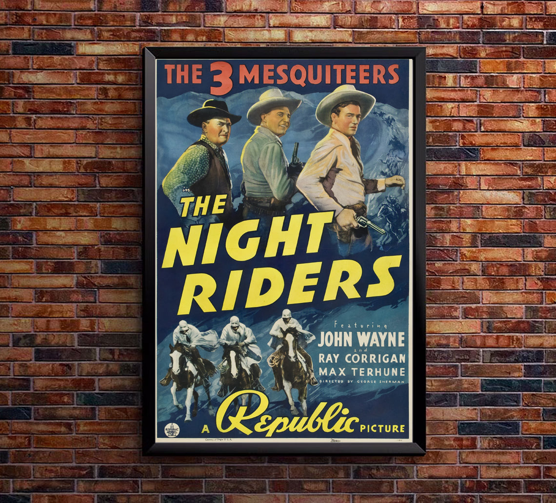 The Night Riders - John Wayne - 1939 - Movie Poster