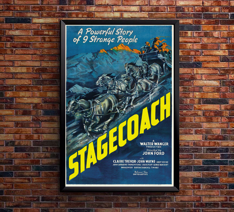 Stagecoach - John Wayne - 1939 - Movie Poster