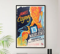 13 Rue Madeleine 1947 - James Cagney - France - Classic Movie Poster