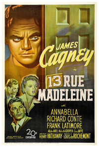 13 Rue Madeleine 1947 - James Cagney - US - Classic Movie Poster