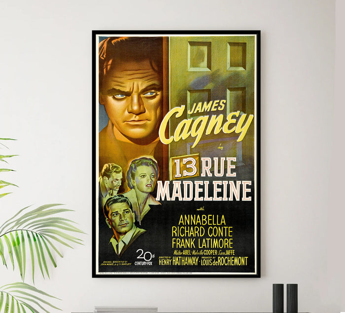 13 Rue Madeleine 1947 - James Cagney - US - Classic Movie Poster