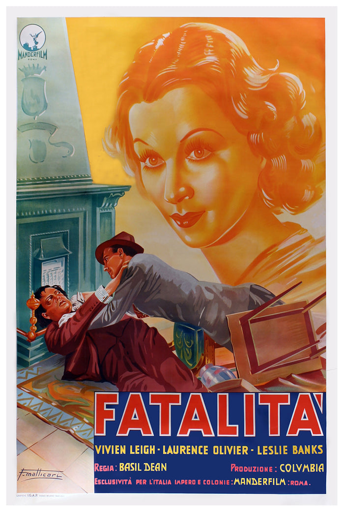 21 Days 1940 - Laurence Olivier - Italy - Classic Movie Poster
