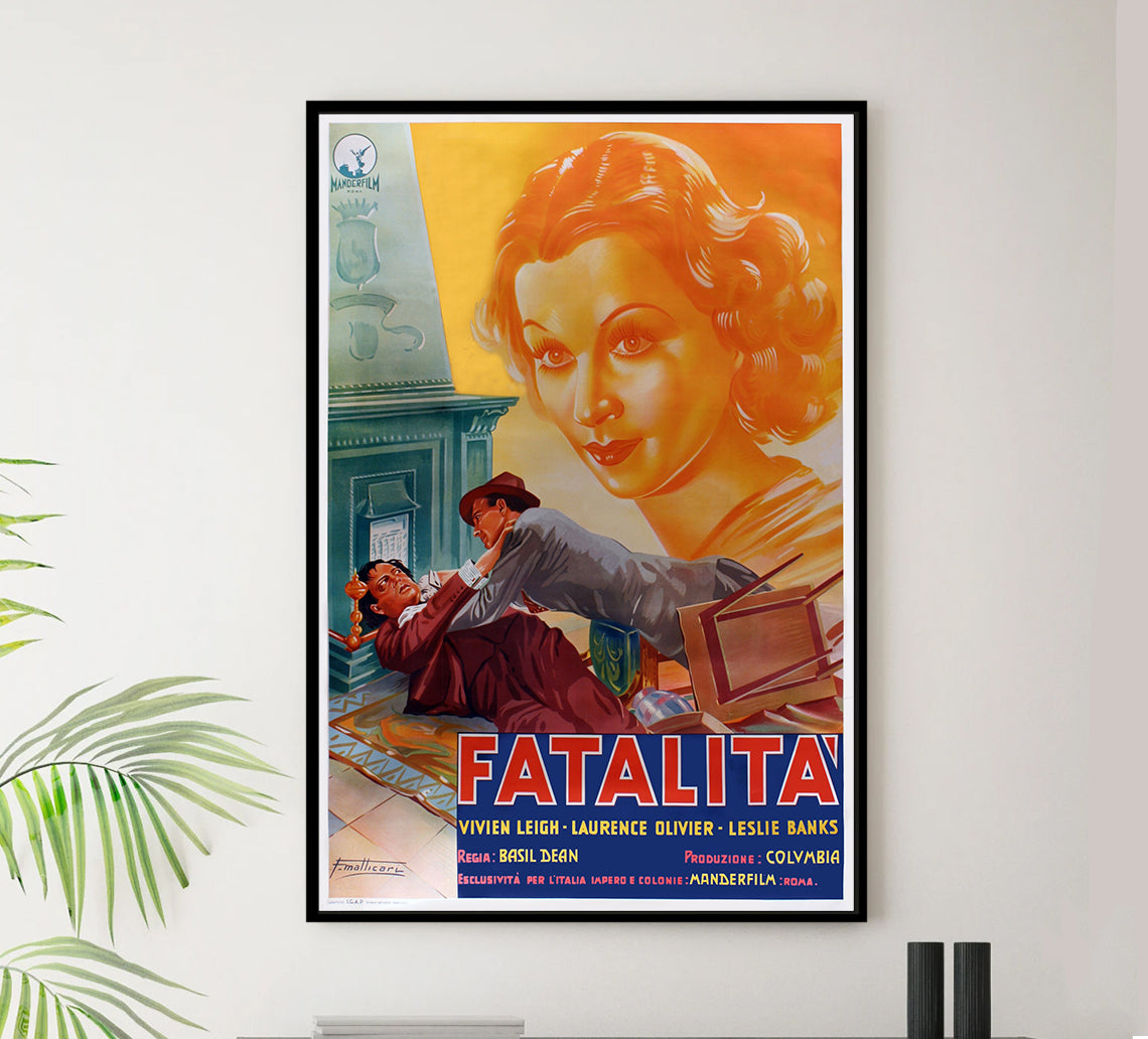 21 Days 1940 - Laurence Olivier - Italy - Classic Movie Poster