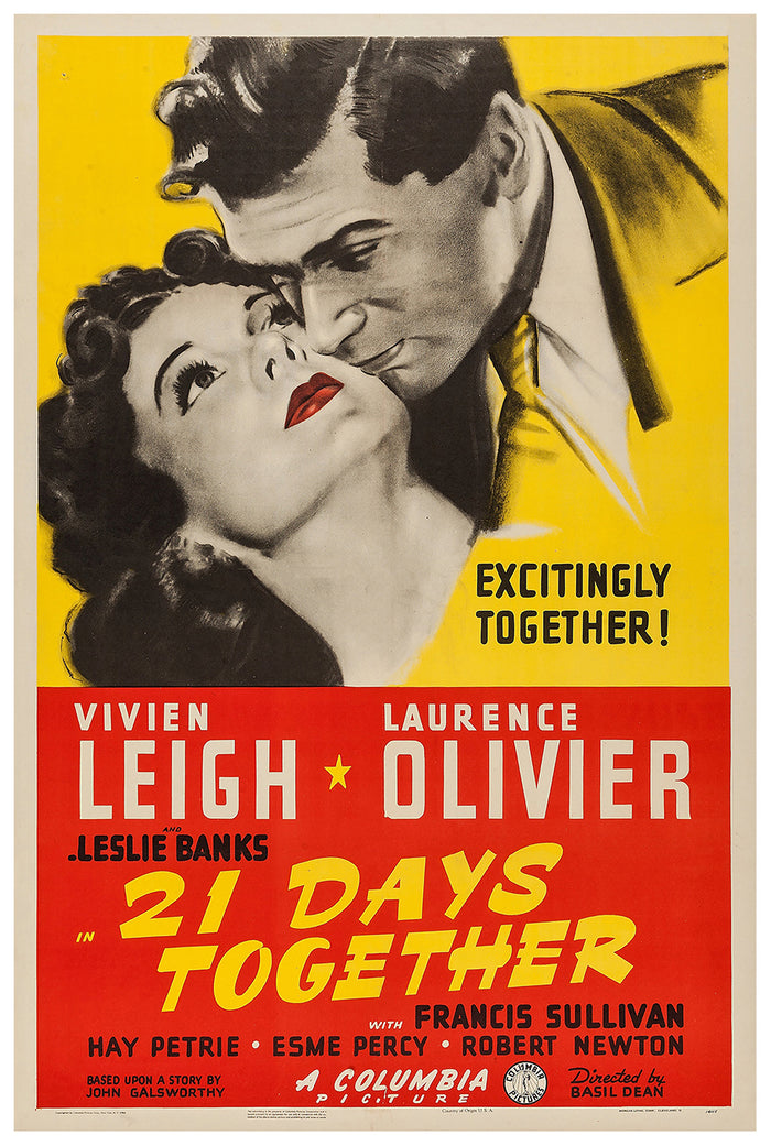 21 Days 1940 - Laurence Olivier - US 2 - Classic Movie Poster