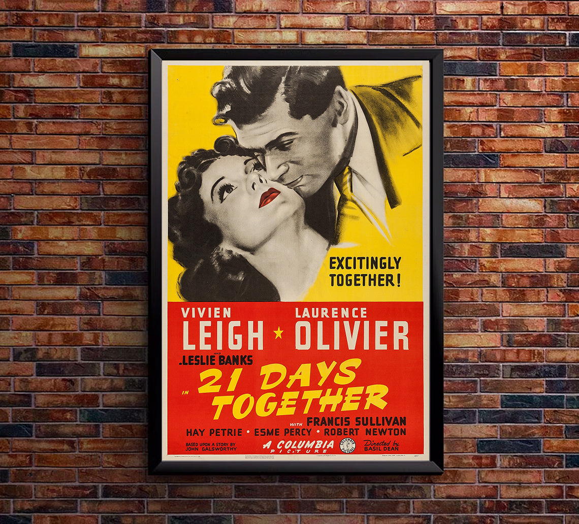 21 Days 1940 - Laurence Olivier - US 2 - Classic Movie Poster
