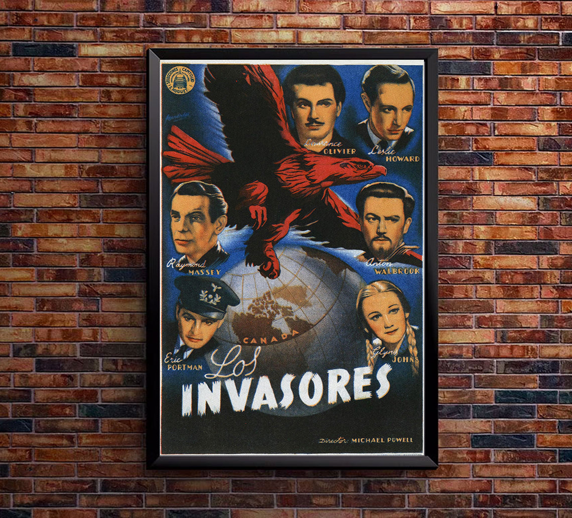 49th Parallel 1941 - Laurence Olivier - Spain - Classic Movie Poster