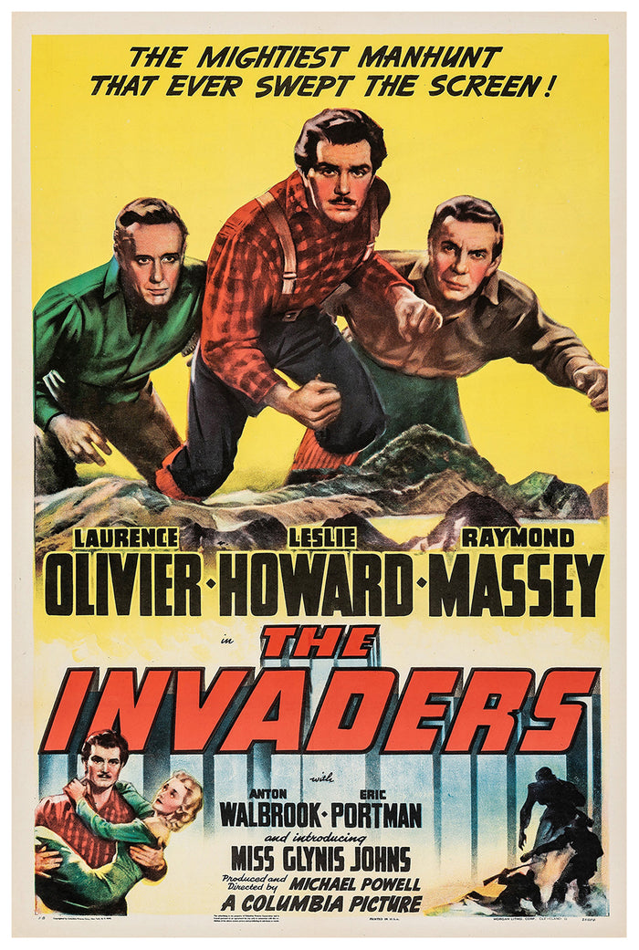 49th Parallel 1941 - Laurence Olivier - US 2 - Classic Movie Poster