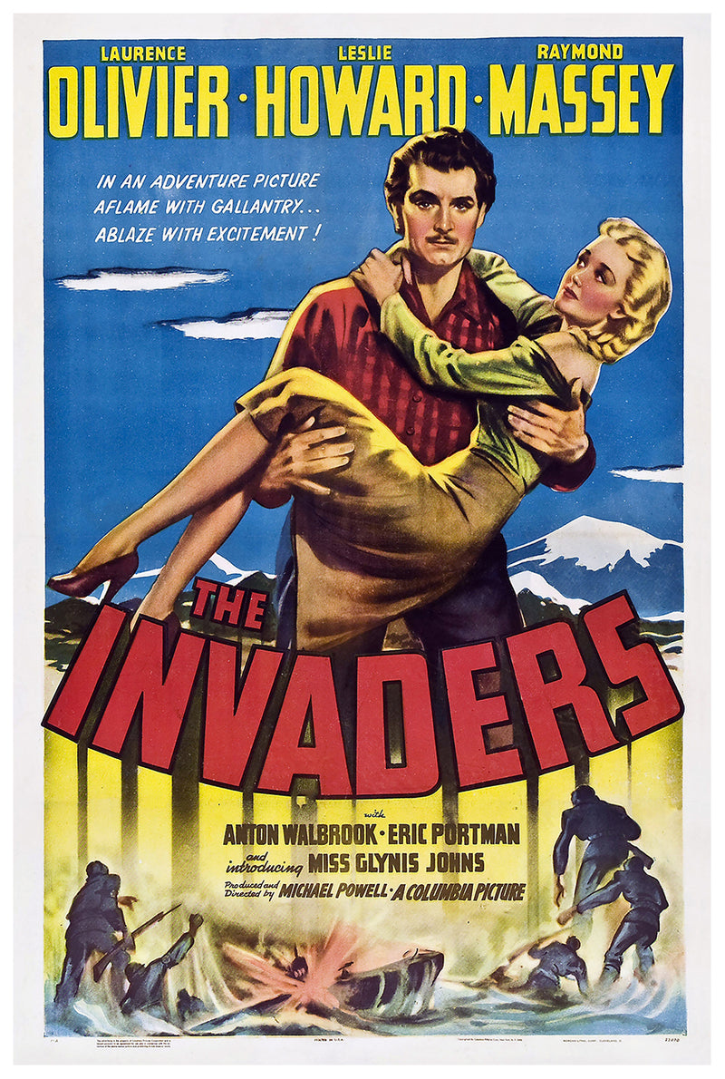 49th Parallel 1941 - Laurence Olivier - US - Classic Movie Poster