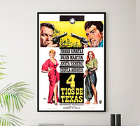 4 for Texas 1963 - Charles Bronson - Spain - Classic Movie Poster