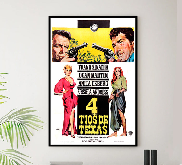 4 for Texas 1963 - Charles Bronson - Spain - Classic Movie Poster