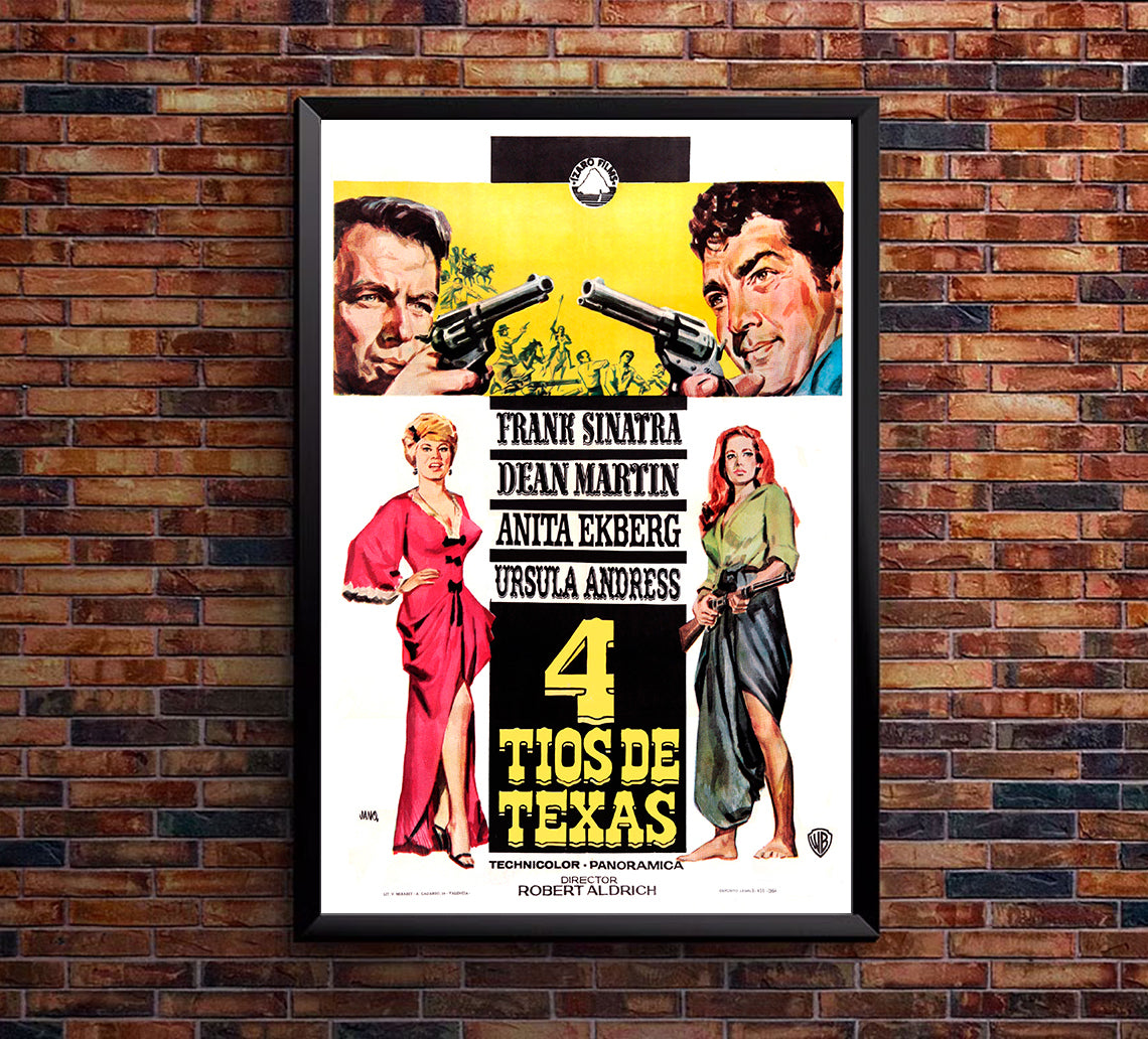 4 for Texas 1963 - Charles Bronson - Spain - Classic Movie Poster