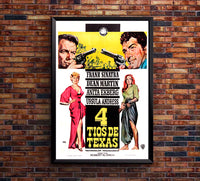 4 for Texas 1963 - Charles Bronson - Spain - Classic Movie Poster