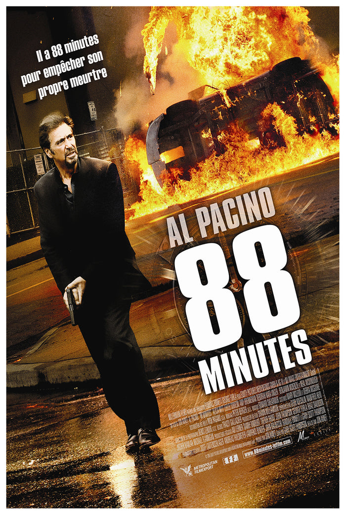 88 Minutes 2007 - Al Pacino - France - Classic Movie Poster