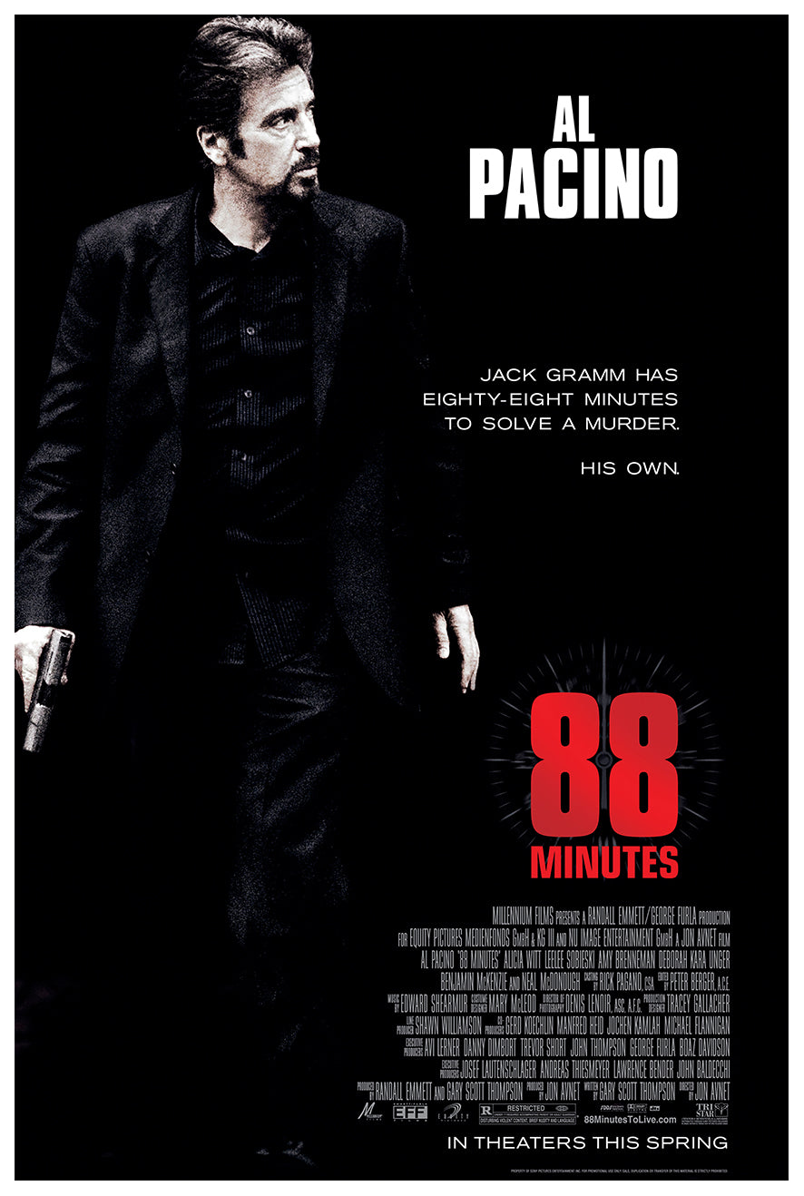 88 Minutes 2007 - Al Pacino - US- Classic Movie Poster
