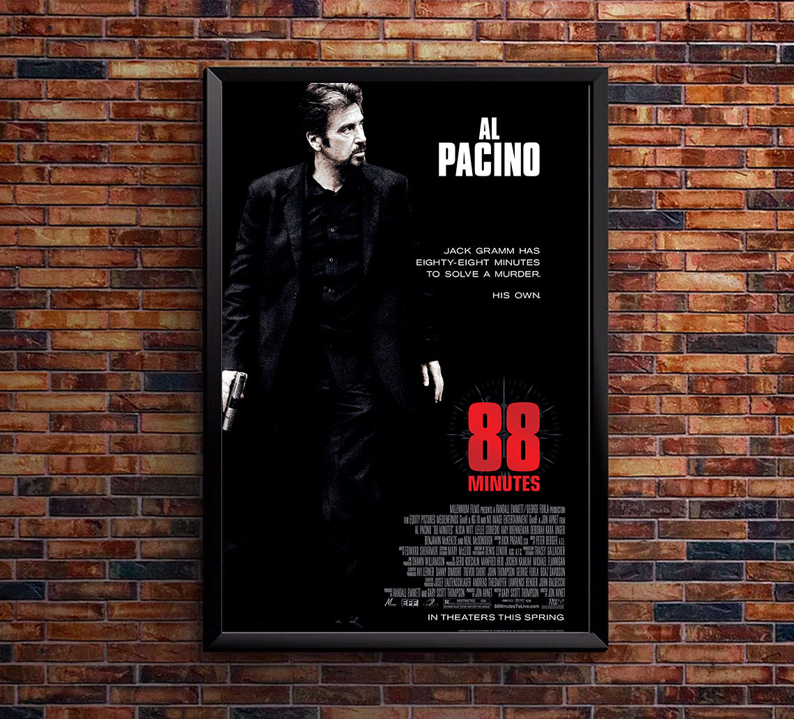 88 Minutes 2007 - Al Pacino - US- Classic Movie Poster