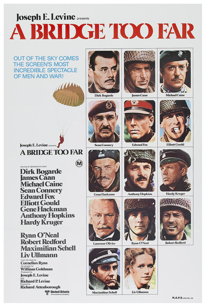 A Bridge Too Far 1977 - Laurence Olivier - Australia - Classic Movie Poster