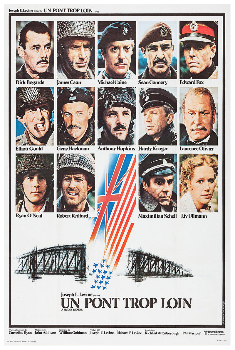 A Bridge Too Far 1977 - Laurence Olivier - France - Classic Movie Poster