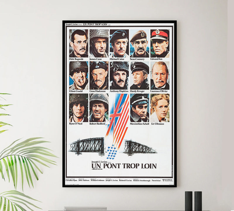 A Bridge Too Far 1977 - Laurence Olivier - France - Classic Movie Poster