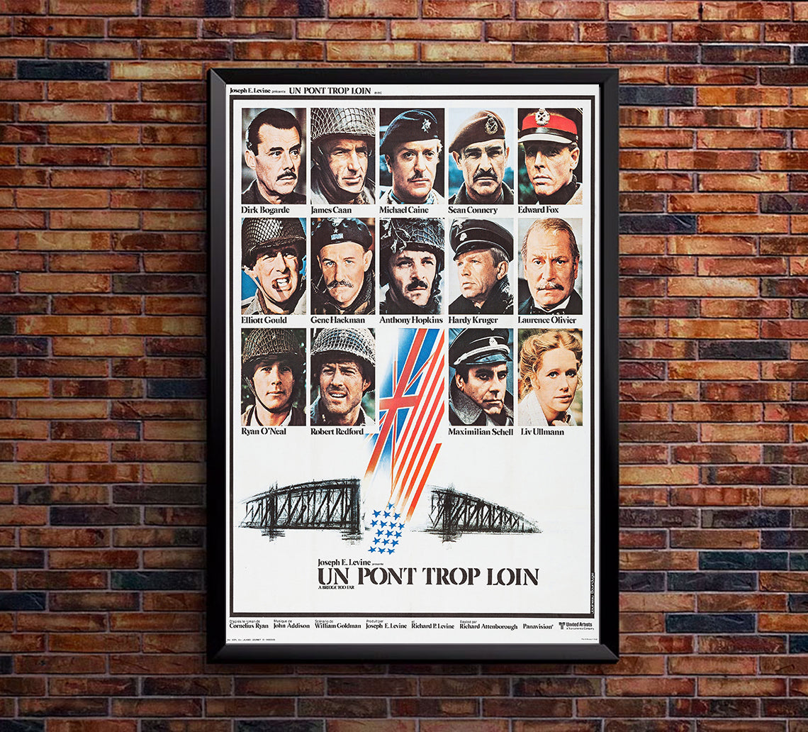 A Bridge Too Far 1977 - Laurence Olivier - France - Classic Movie Poster