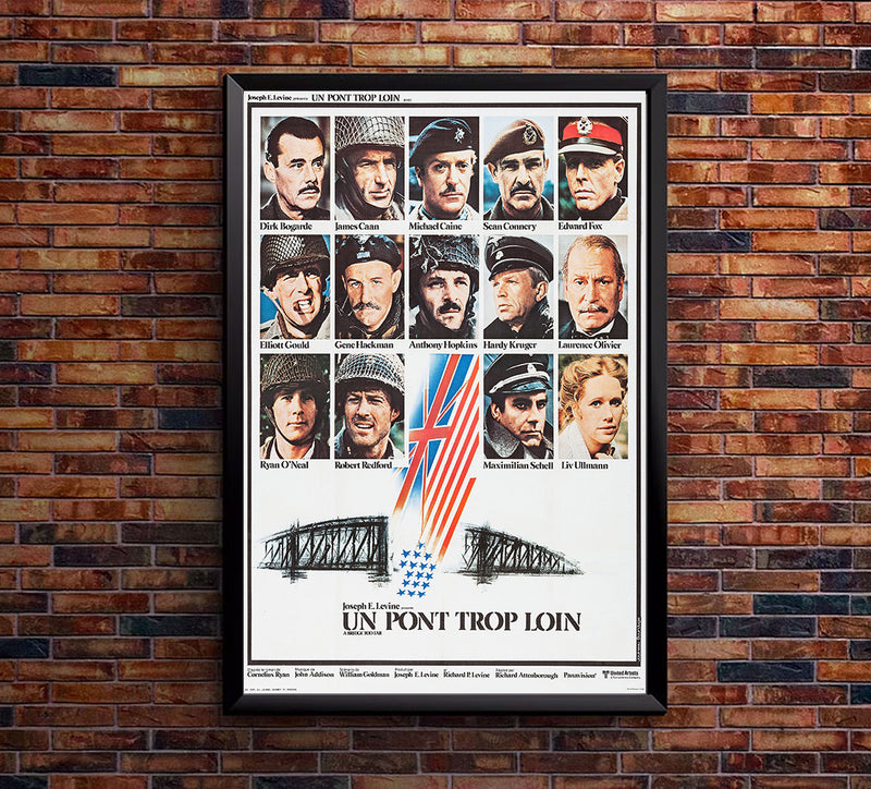 A Bridge Too Far 1977 - Laurence Olivier - France - Classic Movie Poster