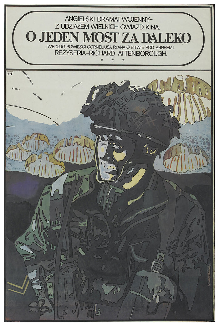 A Bridge Too Far 1977 - Laurence Olivier - Poland - Classic Movie Poster