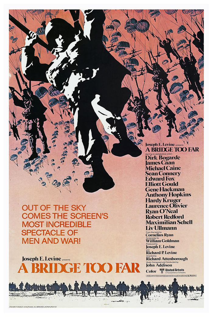 A Bridge Too Far 1977 - Laurence Olivier - US - Classic Movie Poster