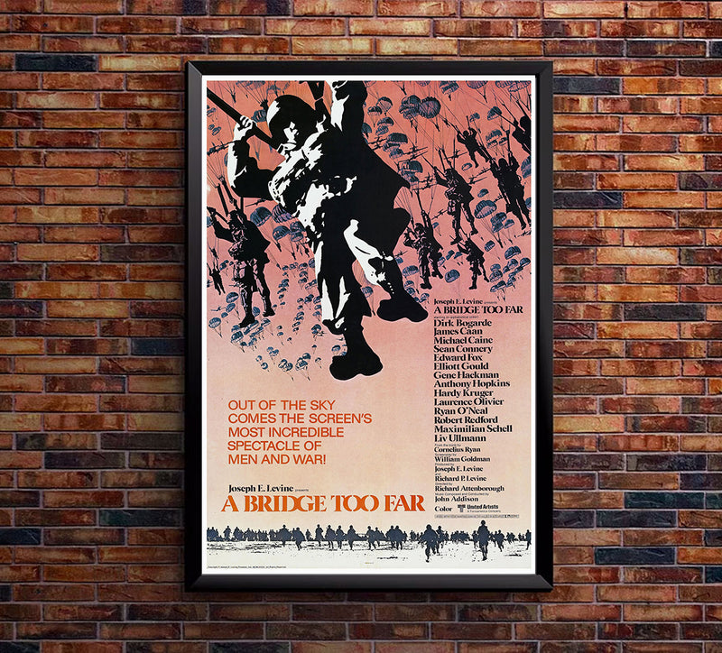 A Bridge Too Far 1977 - Laurence Olivier - US - Classic Movie Poster