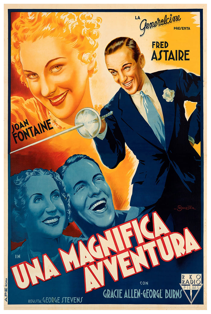 A Damsel in Distress 1937 - Italy - Classic Movie Poster